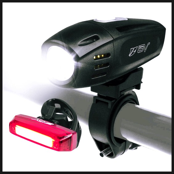 [특가] BV (비부이) 자전거 라이트 고휘도 LED USB 충전식 방수 사양 충전식 테일 라이트 라이트 세트 정품