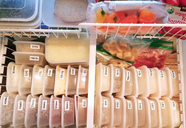  오늘 냉동실 정리 끝!!(주부에게 있어서 냉동고 정리해결은 심신의 평화.안정과 같다! 암요^^)