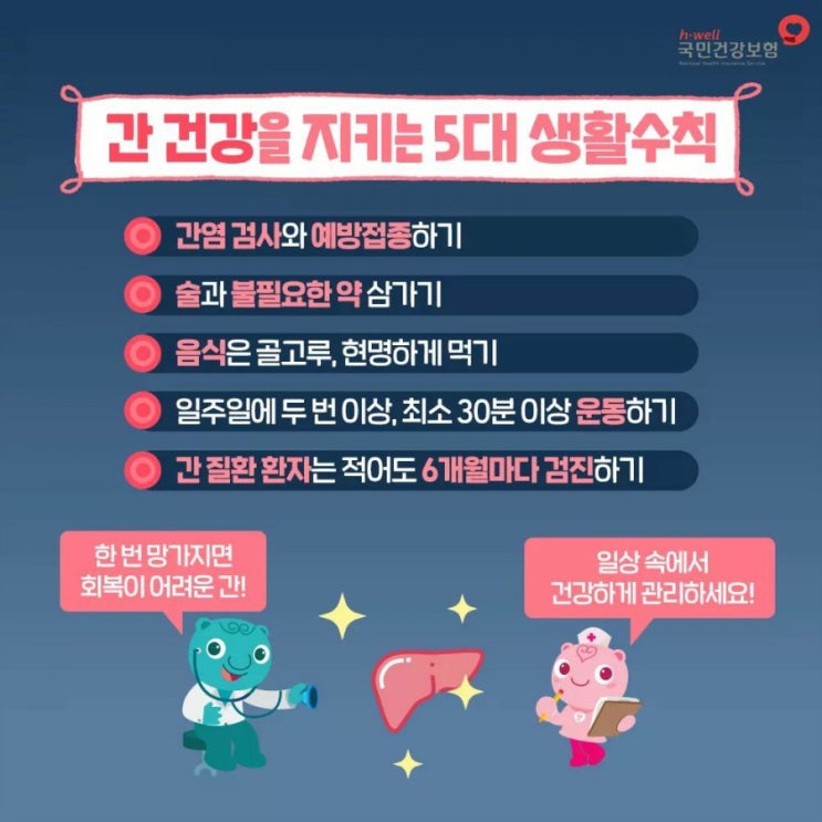  [침묵의 장기] 간 건강 지키세요