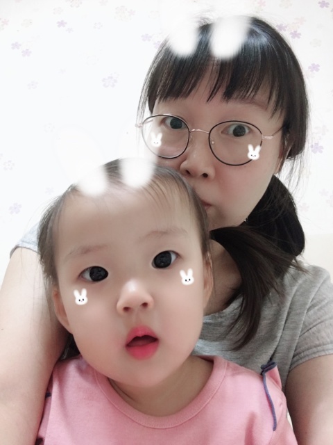  엄마랑 스노우로 사진찍어보기