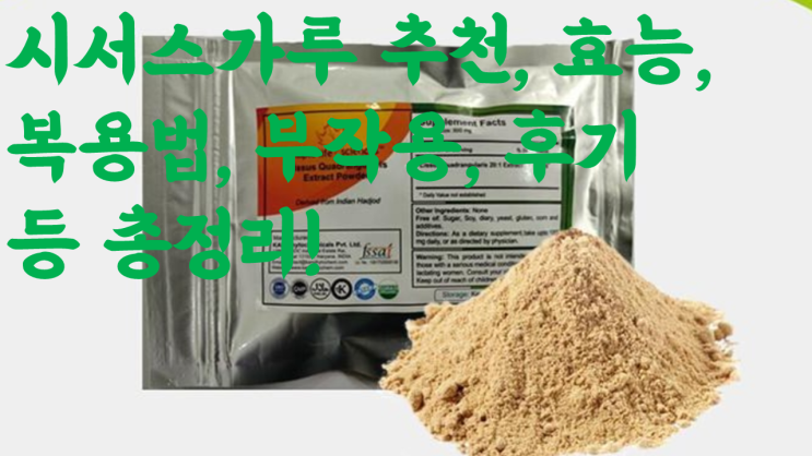  인도 유기농 시서스가루 추천, 효능 20배, 먹는 법(복용법), 부작용, 후기 한 번에 총정리! 전부다 말해요