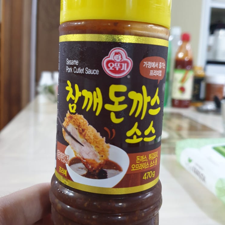  돈까스소스 추천? 오뚜기 참깨 돈까스 소스 470g 맛 본 후기.