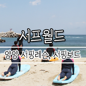여름휴가다~ 서핑하러 떠나자 양양 서핑 강습 [서프월드]