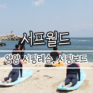  여름휴가다~ 서핑하러 떠나자 양양 서핑 강습 [서프월드]