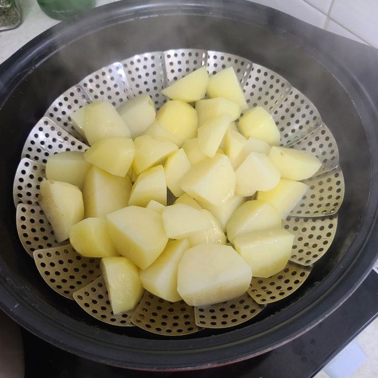 제철 감자로 으깬 감자샐러드 만들기(쉽다 빠르다 맛있다)