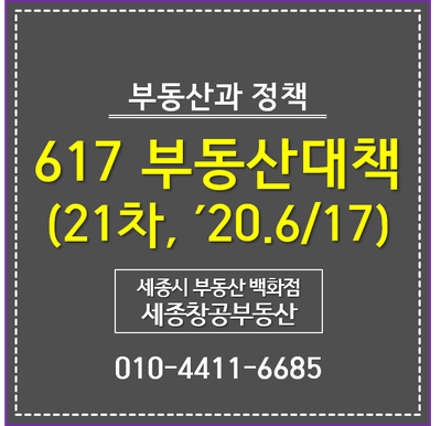  6·17 부동산 대책 - 21차, '20. 6/17