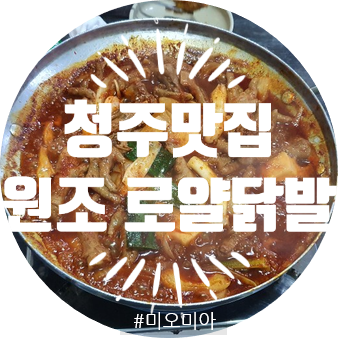  [청주 맛집] 용정동 원조로얄닭발이 진리!
