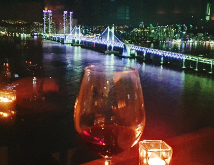  해운대 와인 클라우드32 광안대교 뷰 멋진 데이트코스