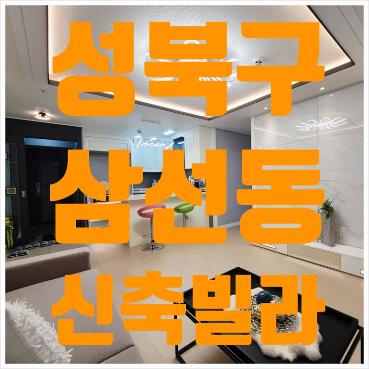  성북구 신축빌라 삼선동 타임아트빌 드디어 오픈했네