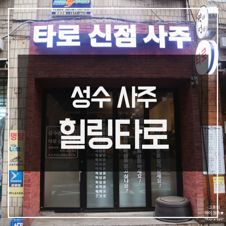  [성수 사주] 궁금증을 모두 풀어준 힐링타로