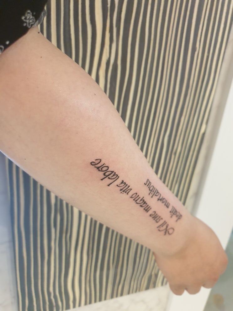  {스윗타투} 효성동 레터링 타투는 SWEET TATTOO