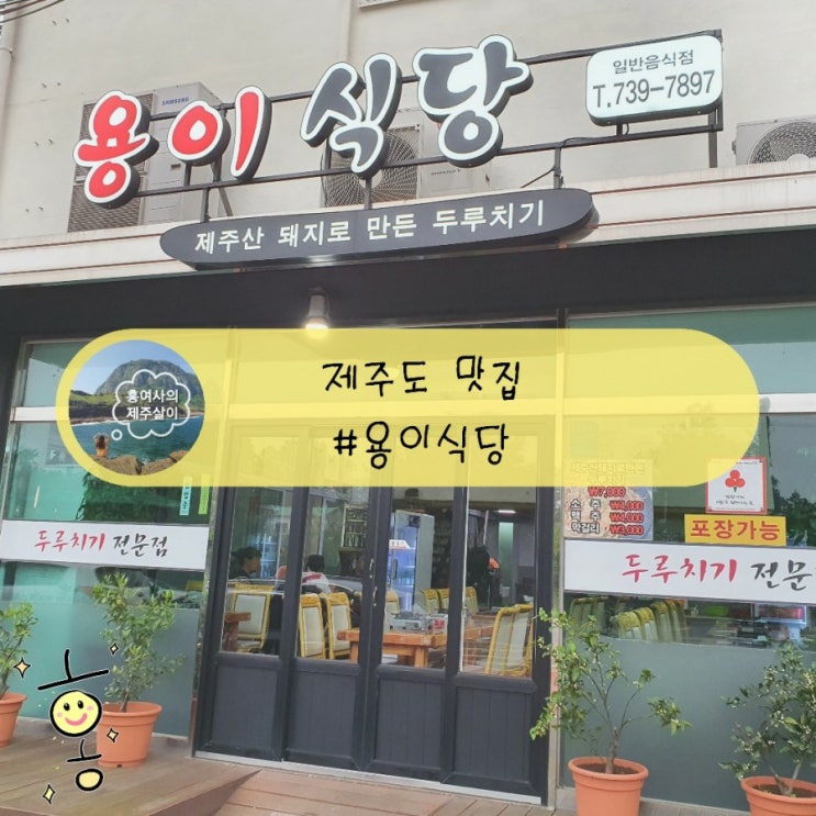 「제주도, 서귀포」 중문 두루치기 맛집 용이식당 중문점