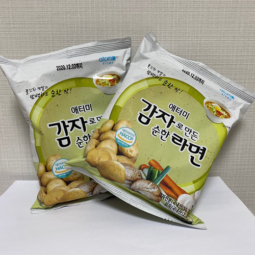  라면도 이왕이면 건강하게 애터미 감자로 만든 순한 라면으로 바꾸자