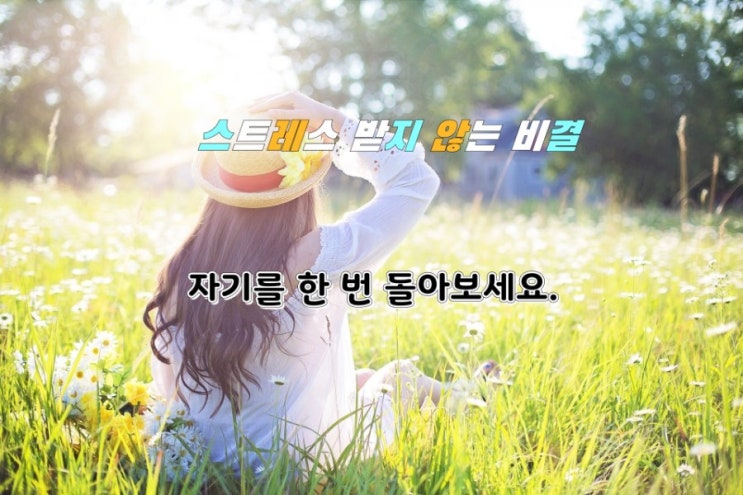 생활속에서 스트레스 받지 않는 비결에 대해 알아볼까요! 생활속에서 스트레스 받지 않는 비결에 대해 알아볼까요!