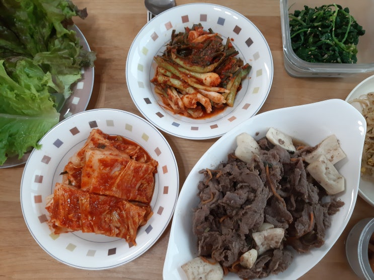  전라도김치 짜지 않은 맛있는 뜨레찬 배추김치, 파김치를 집에서 편하게 먹어요