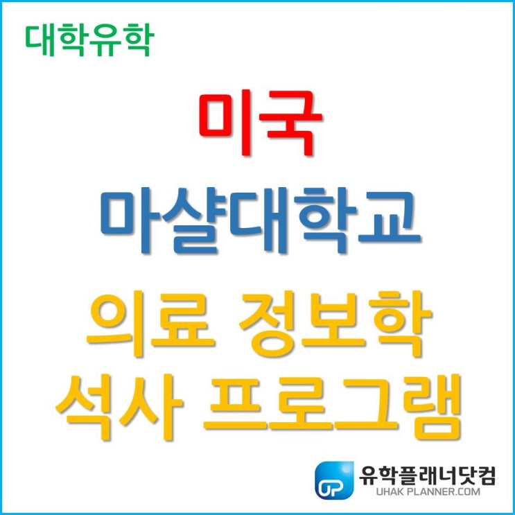 [미국석사] 의료 서비스 전문가를 양성하는 마샬대학교 의료정보학 Health Informatics