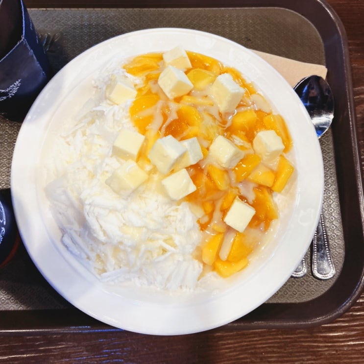  여름 하면 망빙이죠 - 망고치즈케잌빙수 (까로치아 구월점)