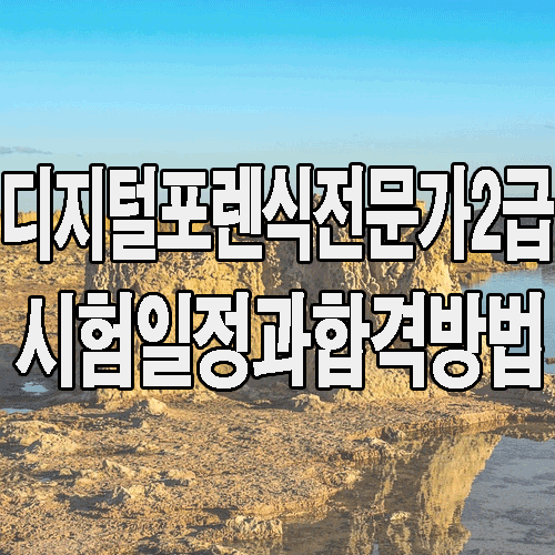  디지털포렌식 2급 자격증 : 최신 시험 일정과 세부사항 공부