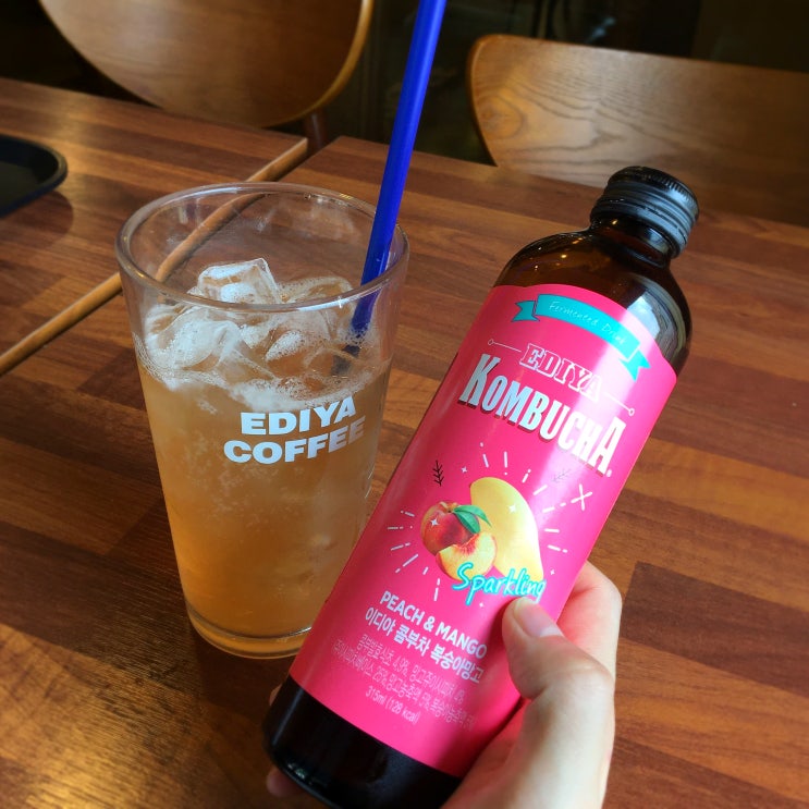  이디야 콤부차 톡 쏘는 맛이 취향저격