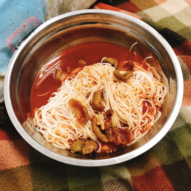  [171226] 고추장아찌 소면 만들어 먹기