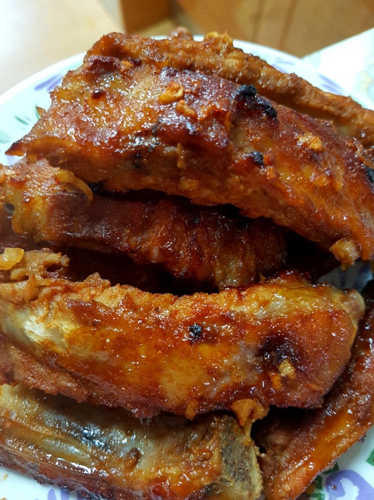 저녁메뉴로 좋은 등갈비 구이 바베큐 폭립