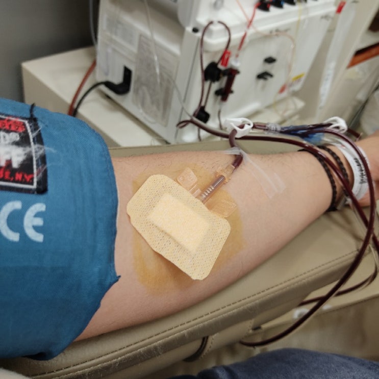 107번째 혈소판 헌혈 활동