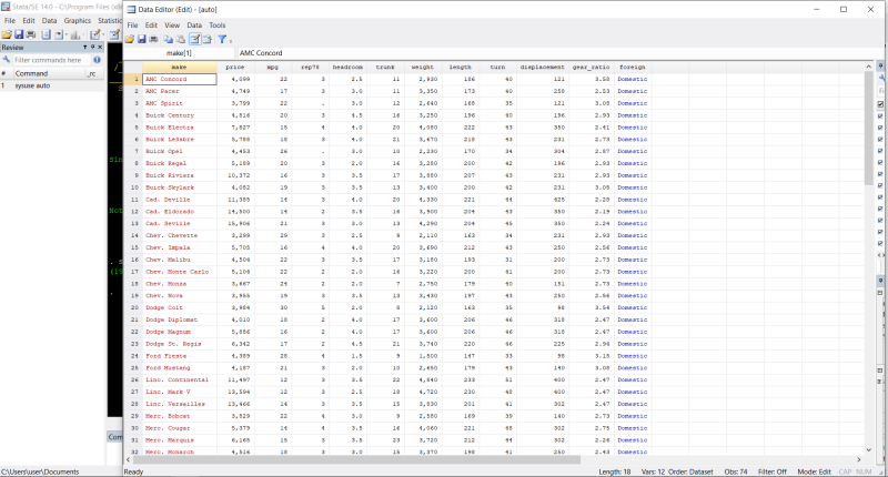 [STATA/basic] 4. STATA 기본명령어(2)- list [in/if], replace, recode : 네이버 블로그