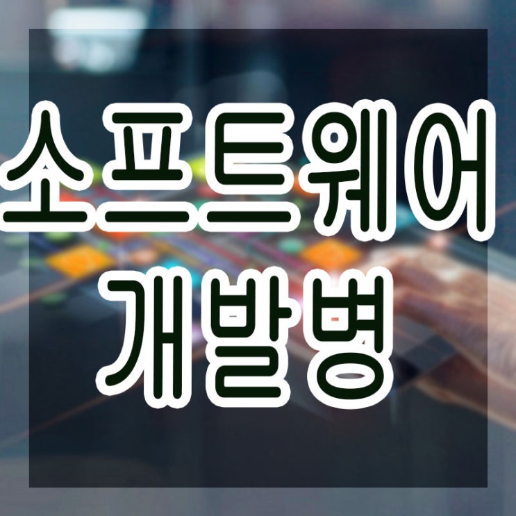  소프트웨어개발병, SW개발병 ::전공자라면 꼭가야합니다 !!
