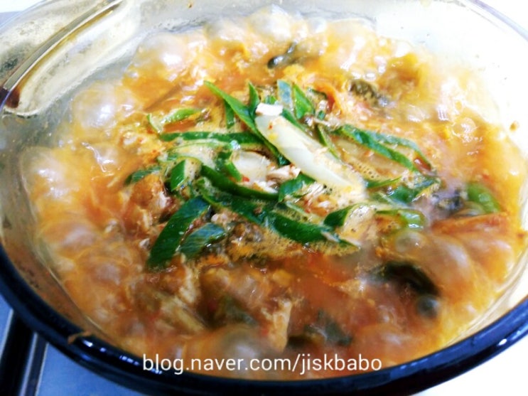  백종원참치김치찌개 초간단참치찌개끓이는법  참치캔만 있다면 뚝딱:)