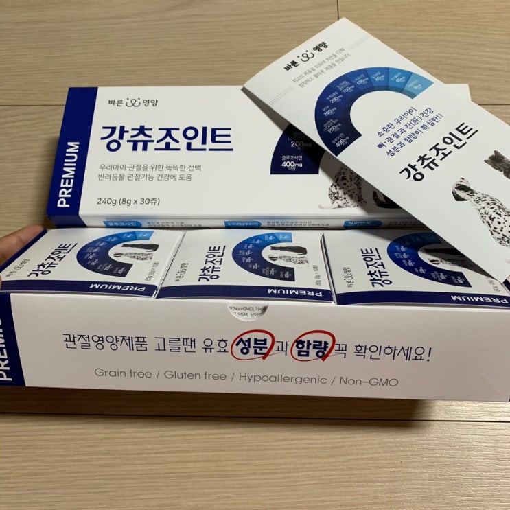  바른영양펫연구소 강아지슬개골영양제 강츄조인트