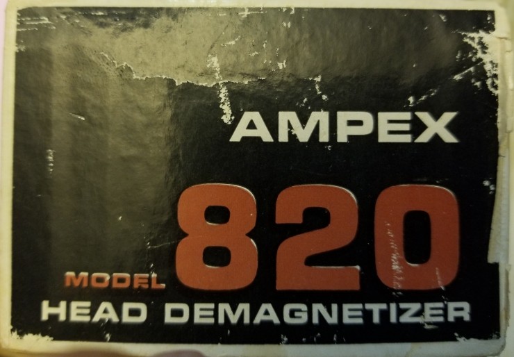 AMPEX DEMAGNETIZER MODEL 820