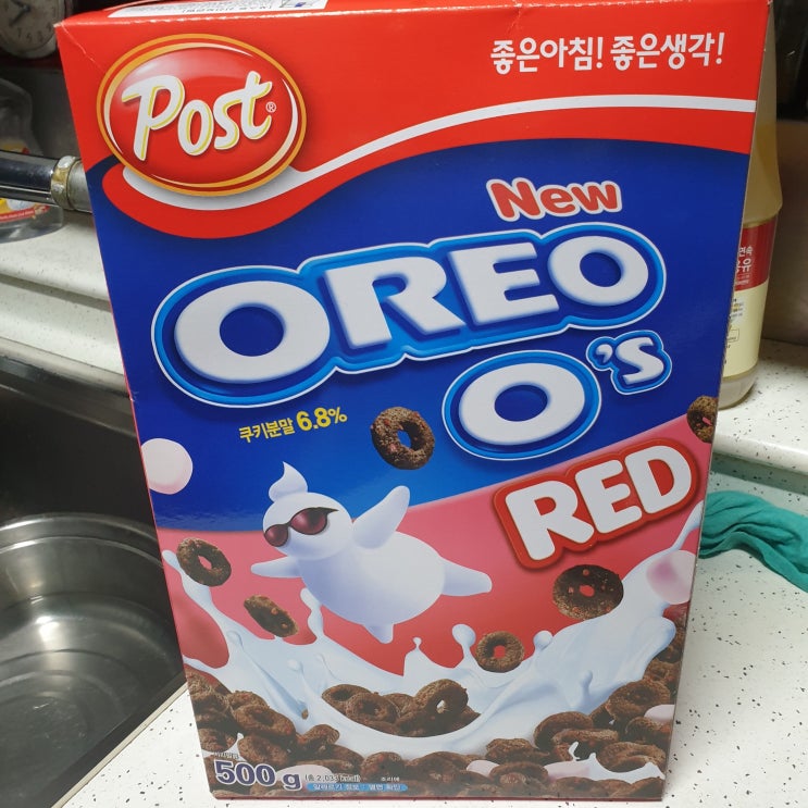  포스트 시리얼 new 오레오 오즈 레드 500g 칼로리(열량) 및 영양성분정보 맛 후기
