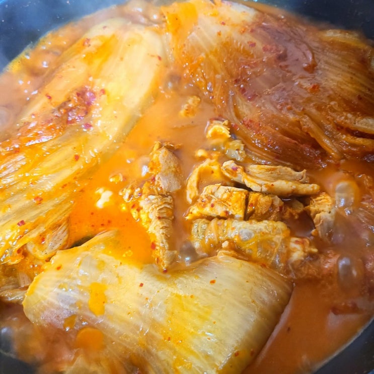  다이어트 식단 레시피 6 닭다리살 김치찜 (feat. 천사채)