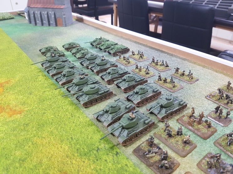 플레임즈 오브 워 배틀리포트 - 소련 T34 vs 독일 보병중대