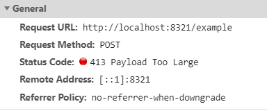 HTTP 응답코드 413(PayloadTooLargeError: request entity too large) 원인, 해결