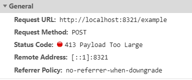  HTTP 응답코드 413(PayloadTooLargeError: request entity too large) 원인, 해결