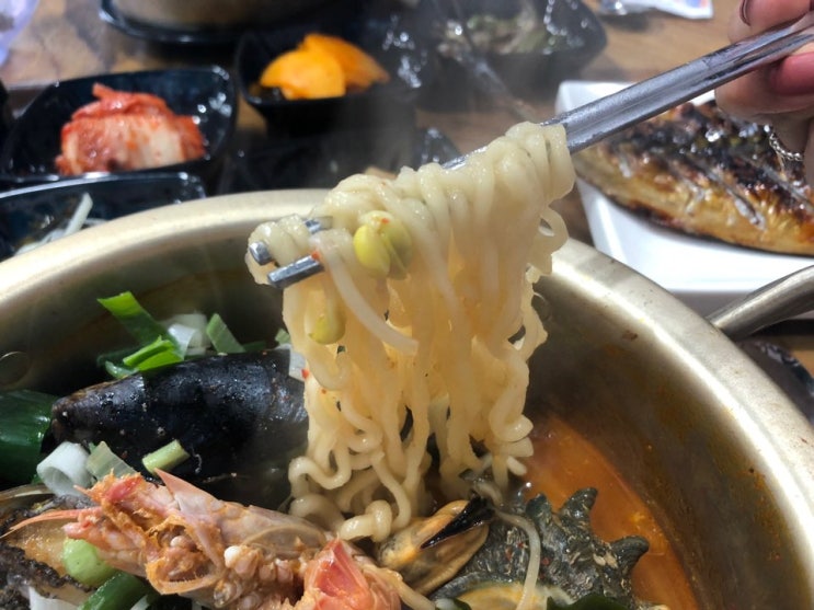  제주도해물라면 맛집 제주바다를 담은 원담지기