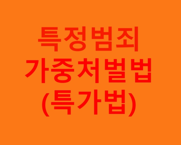  특정범죄가중처벌법 (특가법)