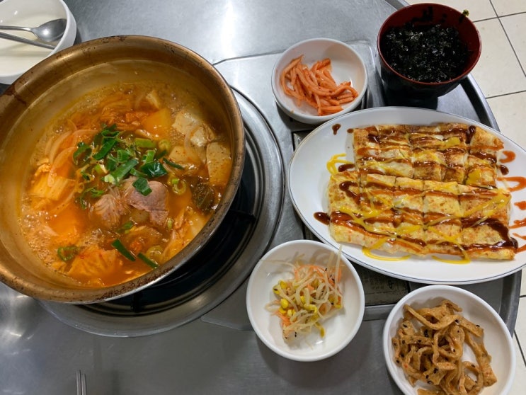  부평 남부역 양푼 생고기 김치찌개! 김치찌개, 계란말이 맛집 주차장, 가격 후기