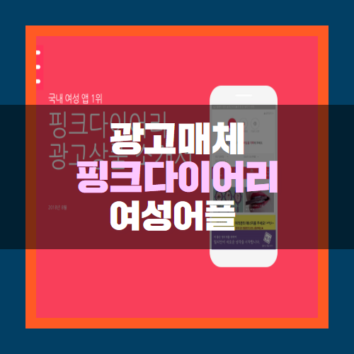  핑크다이어리, 여성 타겟에 안성맞춤인 어플 광고?
