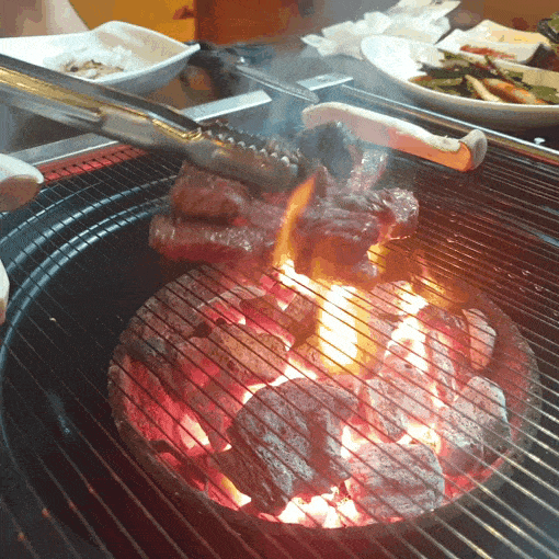  상암동 고깃집, 회식 장소로 유명한 육장갈비에서 고기 맛있게 먹는 방법