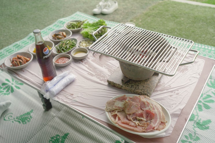  남양주 금남멧돼지, 야외 잔디밭 고기 피크닉!