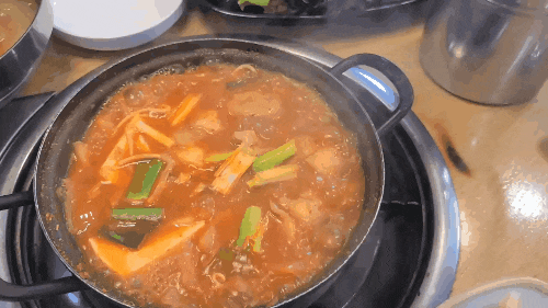  독산동김치찌개집직화삼겹살세트불고기세트