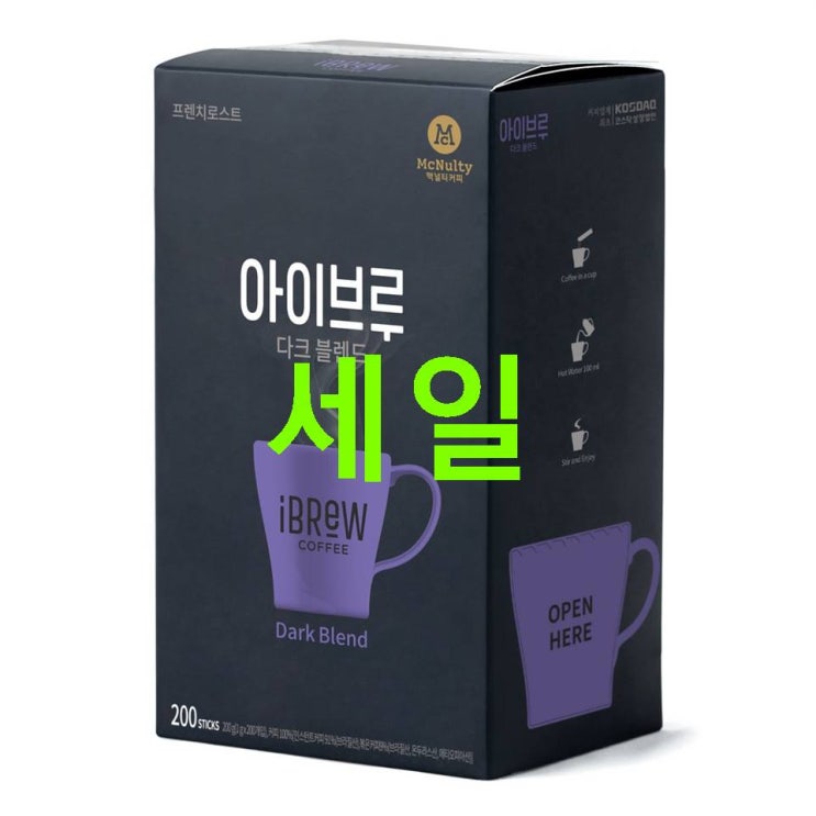 오늘 찬스상품 맥널티 아이브루 다크 블렌드 원두커피믹스 할인받아보자