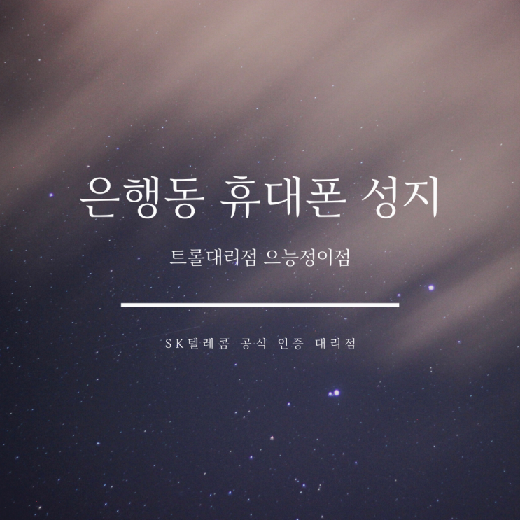 <대전 휴대폰 성지>은행동 sk텔레콤 으능정이점에서 휴대폰 바꾸세요