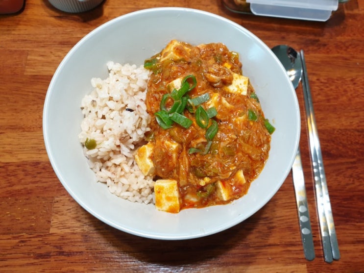  마파두부 만들기 : 돼지고기 대신 참치넣은 참치마파두부