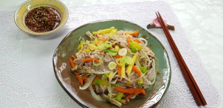  육채미찜(한돈),맛남의광장 레시피