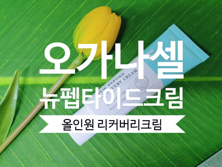 오가나셀 뉴펩타이드 리커버리 크림 올인원크림~추천