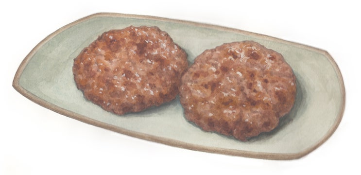  [세밀화] 음식 - 떡갈비