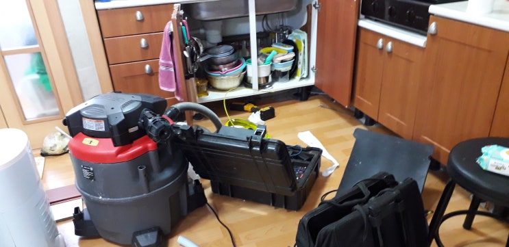  싱크대 하수구 막힘, 씽크대 배관 청소